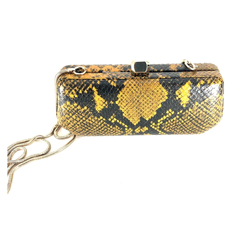 Rebecca Minkoff Leopard clutch with gold hardware